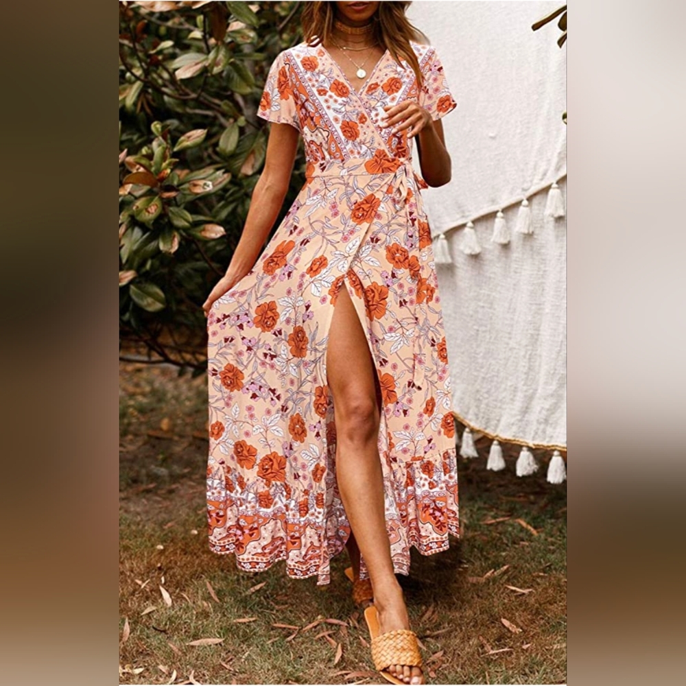 Zesica Bohemian Wrapped dress